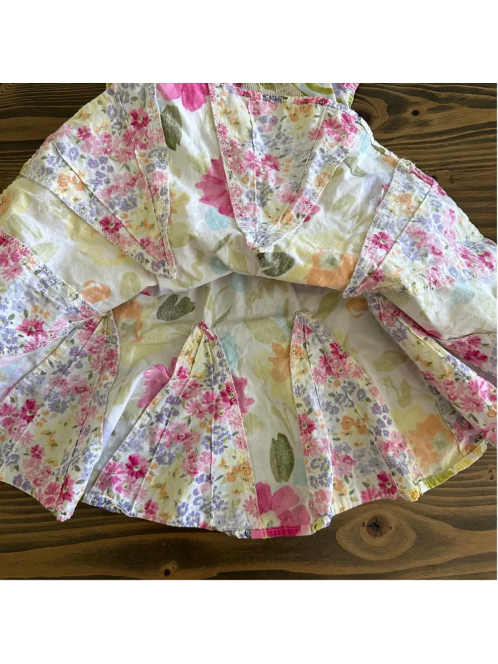 Girls Gymboree Casual Floral Dress 12-18 Months White Pink